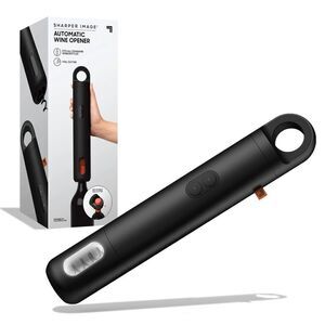 Sharper Image Automatic Universal Portable Wine Bottle Opener with Cutter NIB